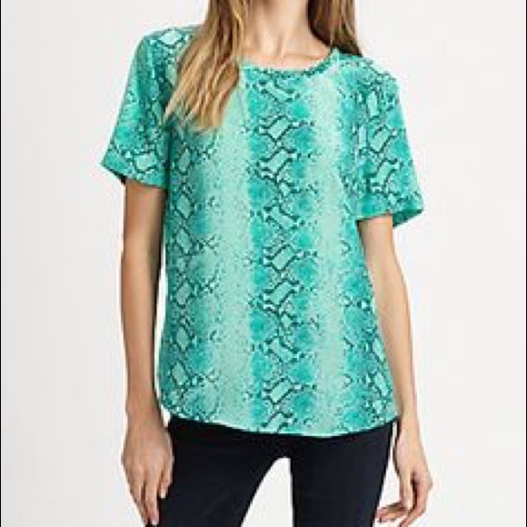 Equipment Snakeskin silk top - Picture 1 of 5